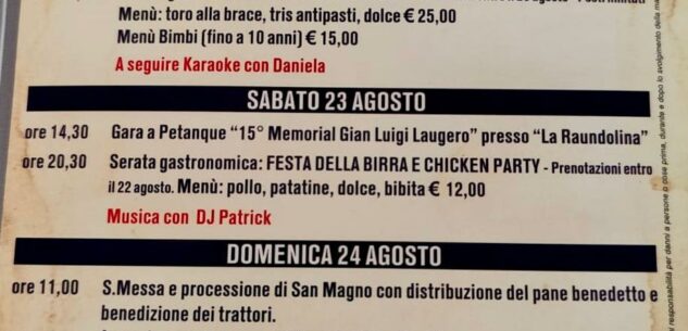 La Guida - Festa patronale di San Magno in frazione Perdioni