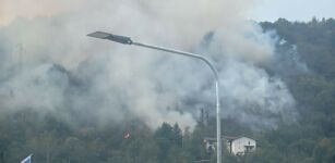 La Guida - Incendio boschivo sulle alture di frazione Morra San Martino di Revello