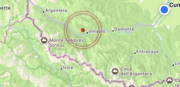 La Guida - Terremoto di magnitudo 2.1 con epicentro a Vinadio