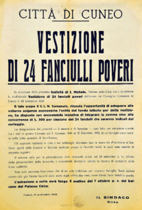 vestizione di 24 fanciulli poveri rubrica cerutti sui muri di c