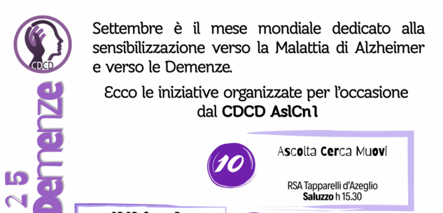 La Guida - Conoscere e prevenire le demenze: iniziative nell’Asl Cn1
