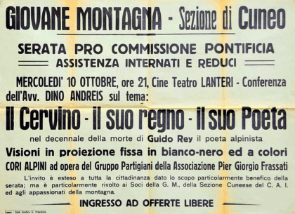 manifesto Giovane Montagna