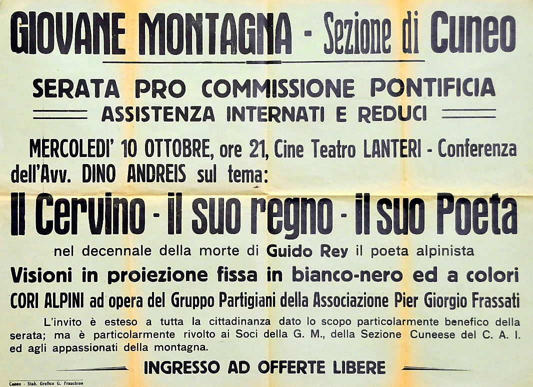 manifesto Giovane Montagna