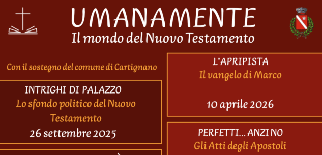 La Guida - Cartignano, rassegna di incontri sul Nuovo Testamento