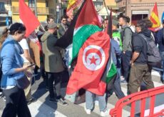 La Guida - Presidio anti-Israele al Campionato Mondioring di Borgo San Dalmazzo