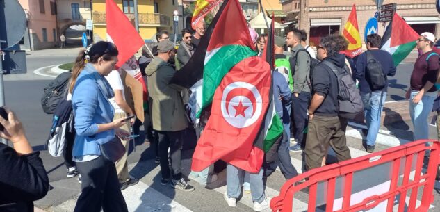 La Guida - Presidio anti-Israele al Campionato Mondioring di Borgo San Dalmazzo
