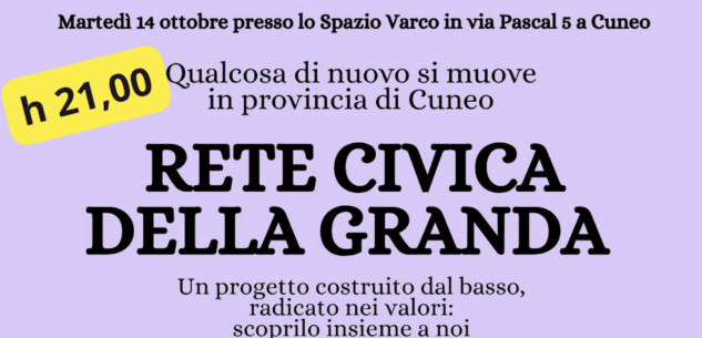 La Guida - Nasce la Rete Civica della Granda, il 14 ottobre a Cuneo incontro su mobilità e politica
