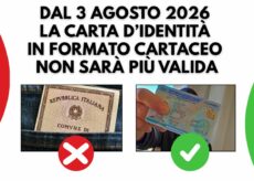 La Guida - Dal 3 agosto 2026 la carta d’identità cartacea non sarà più valida