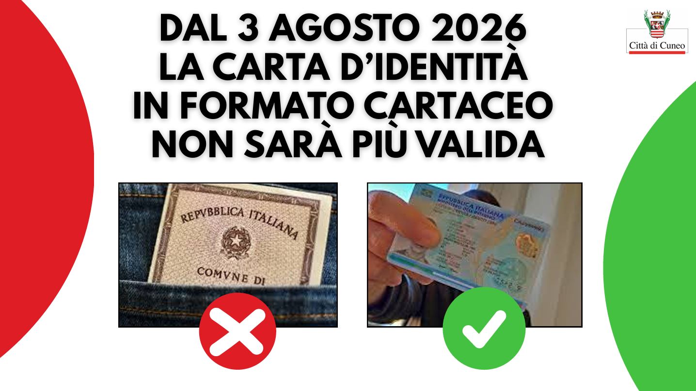 Dal 3 agosto 2026 la carta d’identità cartacea non sarà più valida