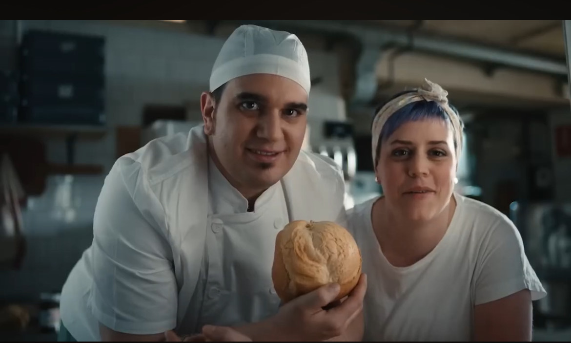 Gianluca Ribotta e Cecilia Miretti nello spot della Nutella
