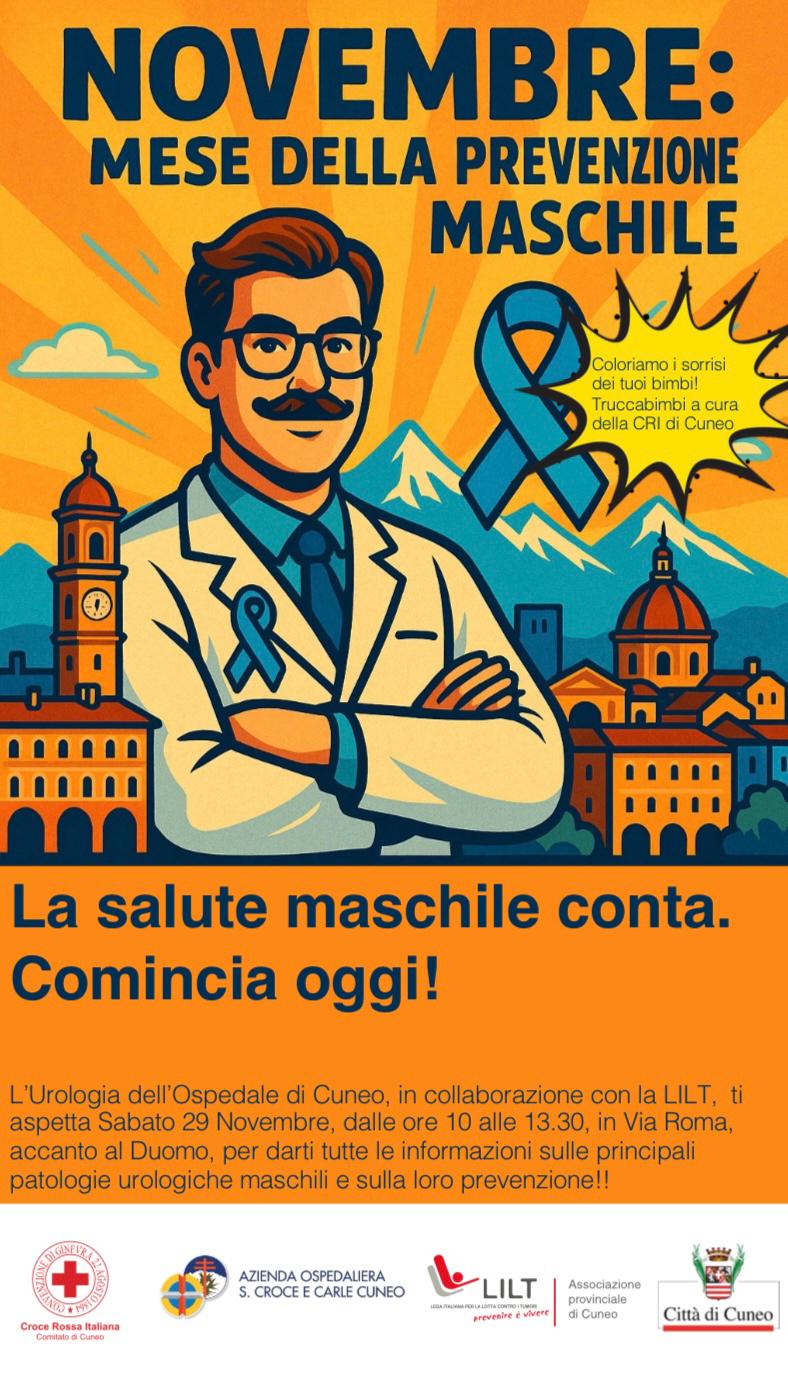 Prevenzione maschile: convegno e punto informativo a Cuneo