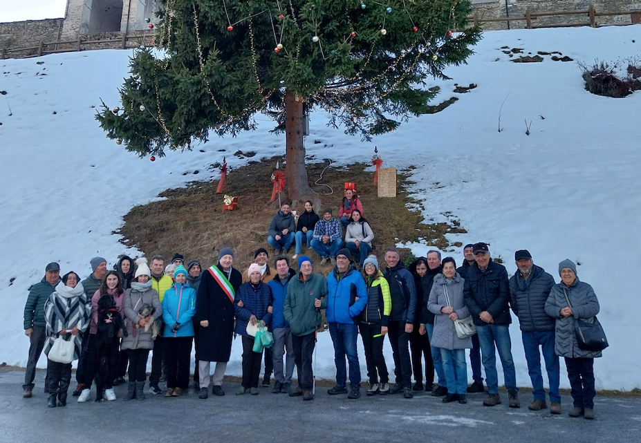 L’albero di Natale più in quota in Europa, a Castelmagno