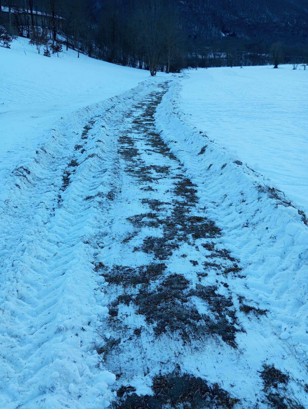 Festiona - pista del Centro Fondo danneggiata