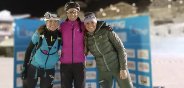 La Guida - Scialpinismo, Elia Bongiovanni e Chiara Musso vincono la Vertical Mondolè X3