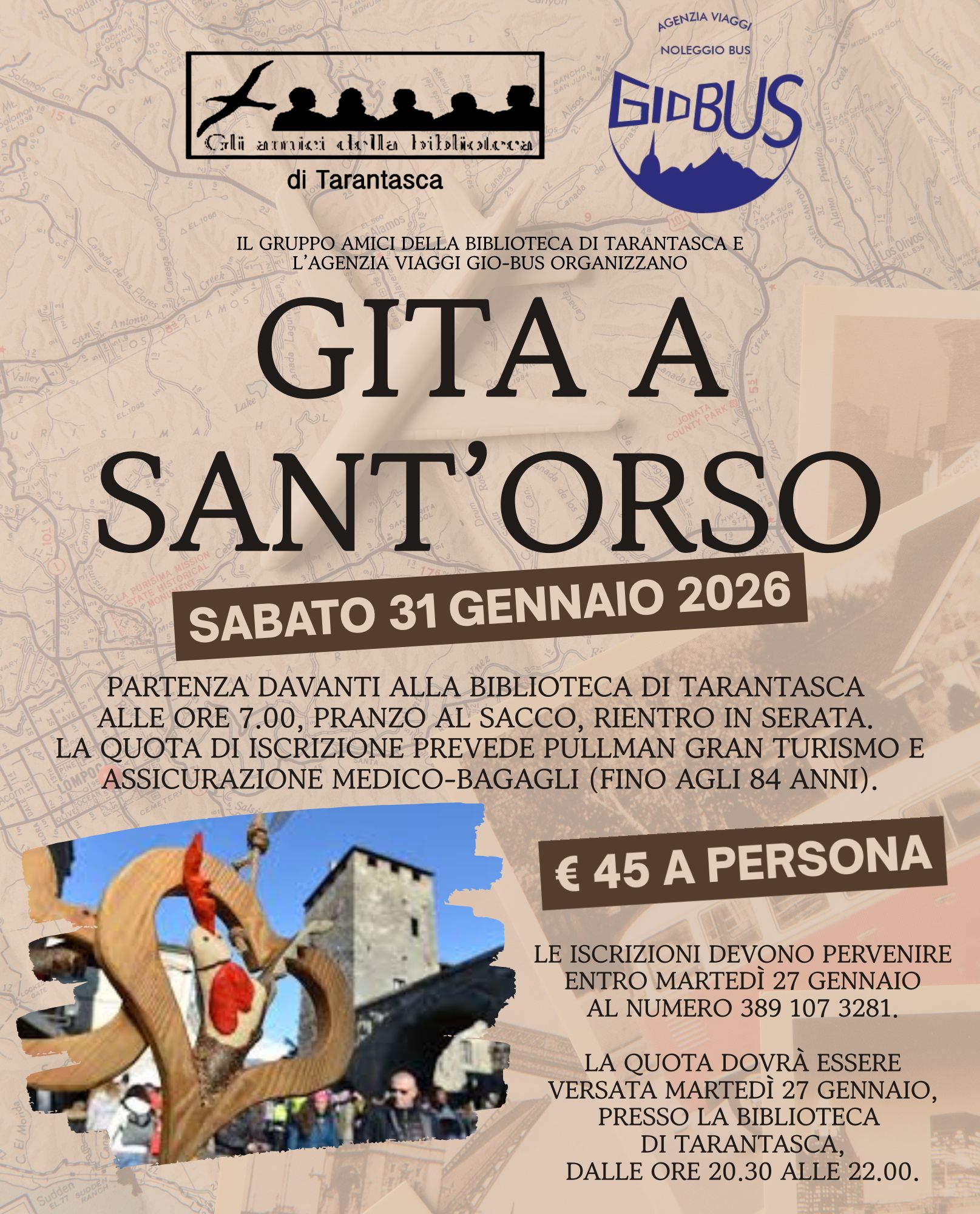 In gita alla Fiera di Sant’Orso ad Aosta, sabato 31 gennaio