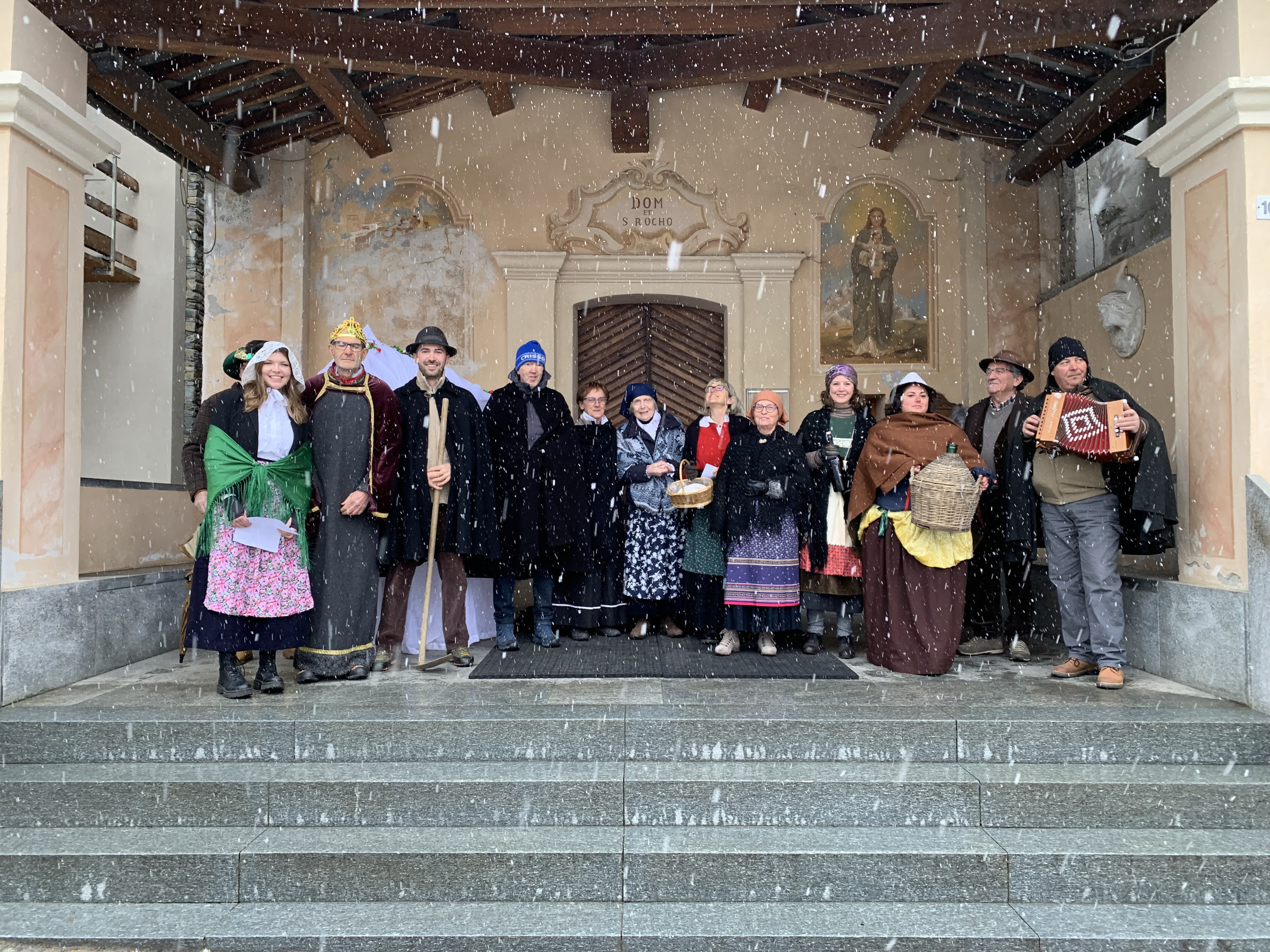 Crissolo, corteo del Bussolin