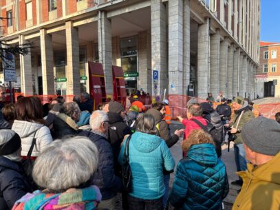 protesta piazza Europa