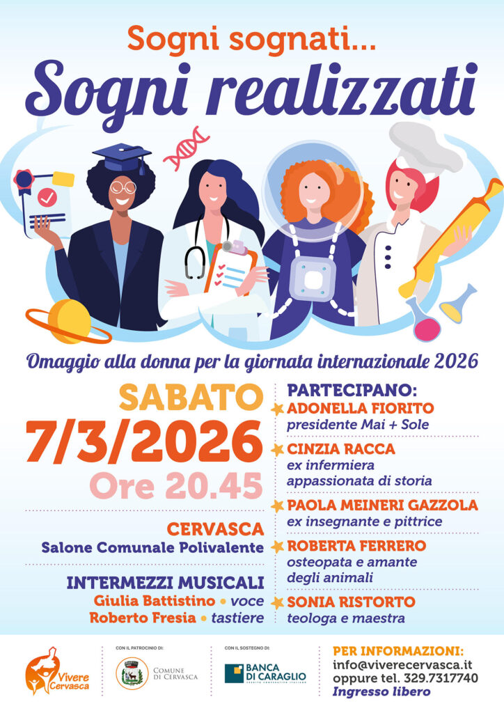 Locandina Cervasca incontro sulle donne