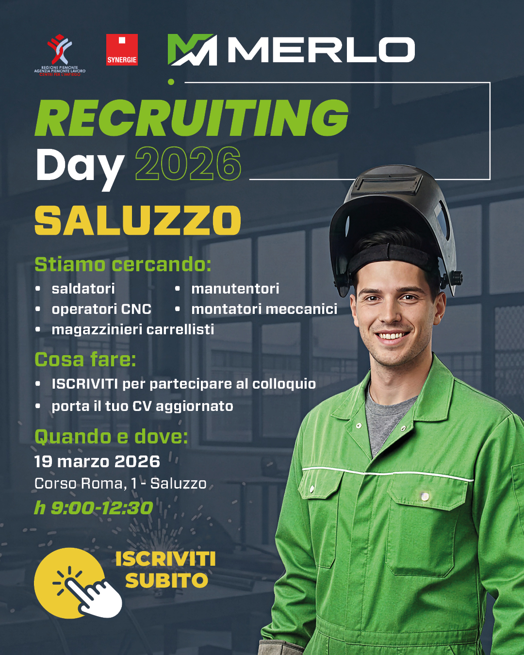 Merlo RECRUITING DAY 2026 a Saluzzo