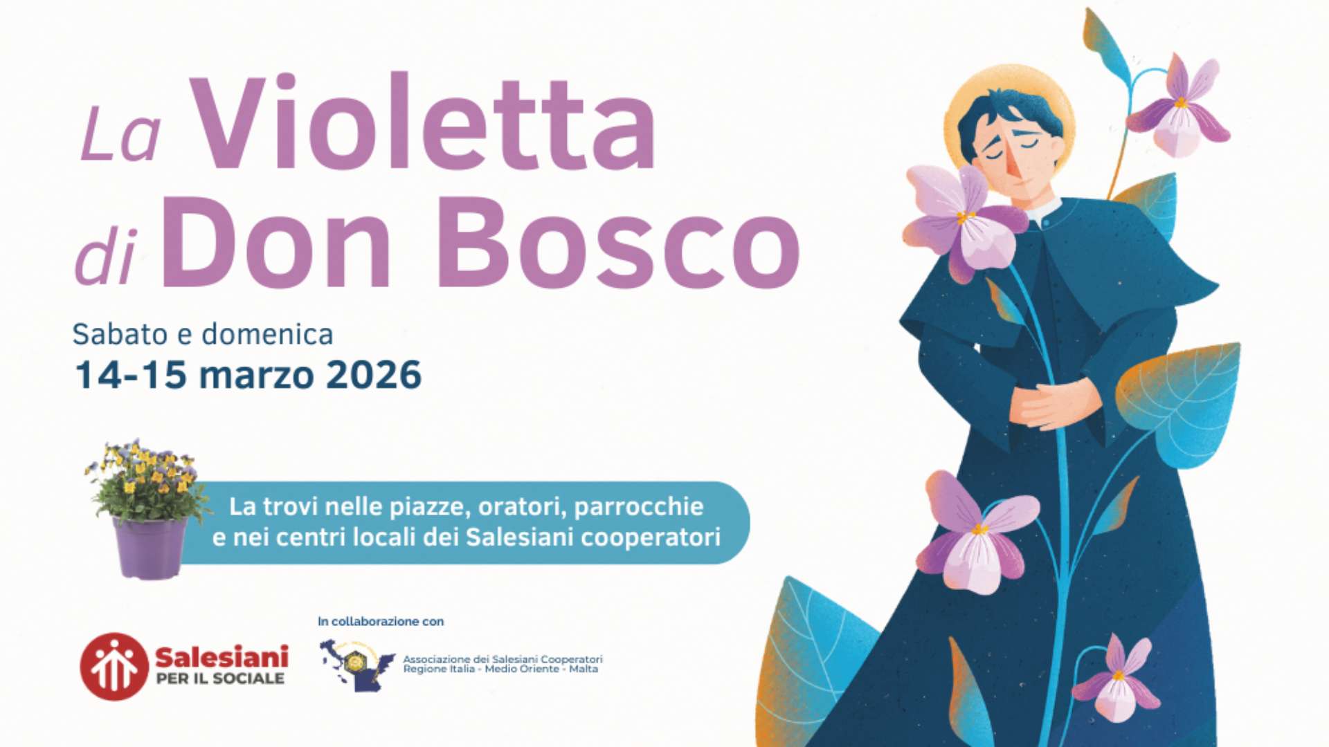 La violetta di Don Bosco, gesto di solidarietà