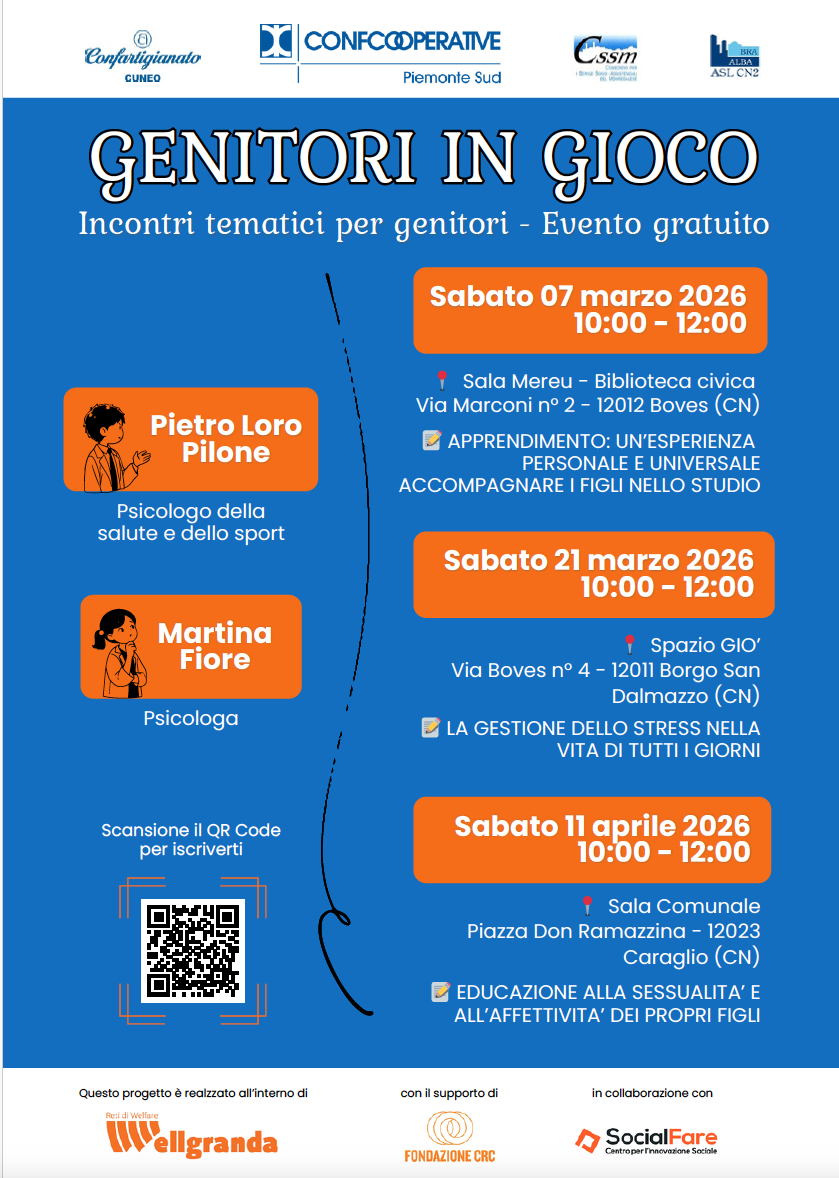 A Borgo San Dalmazzo un incontro riservato ai genitori