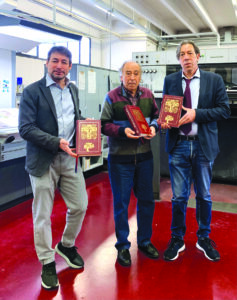 Piero Borello con i figli Paolo e Mario