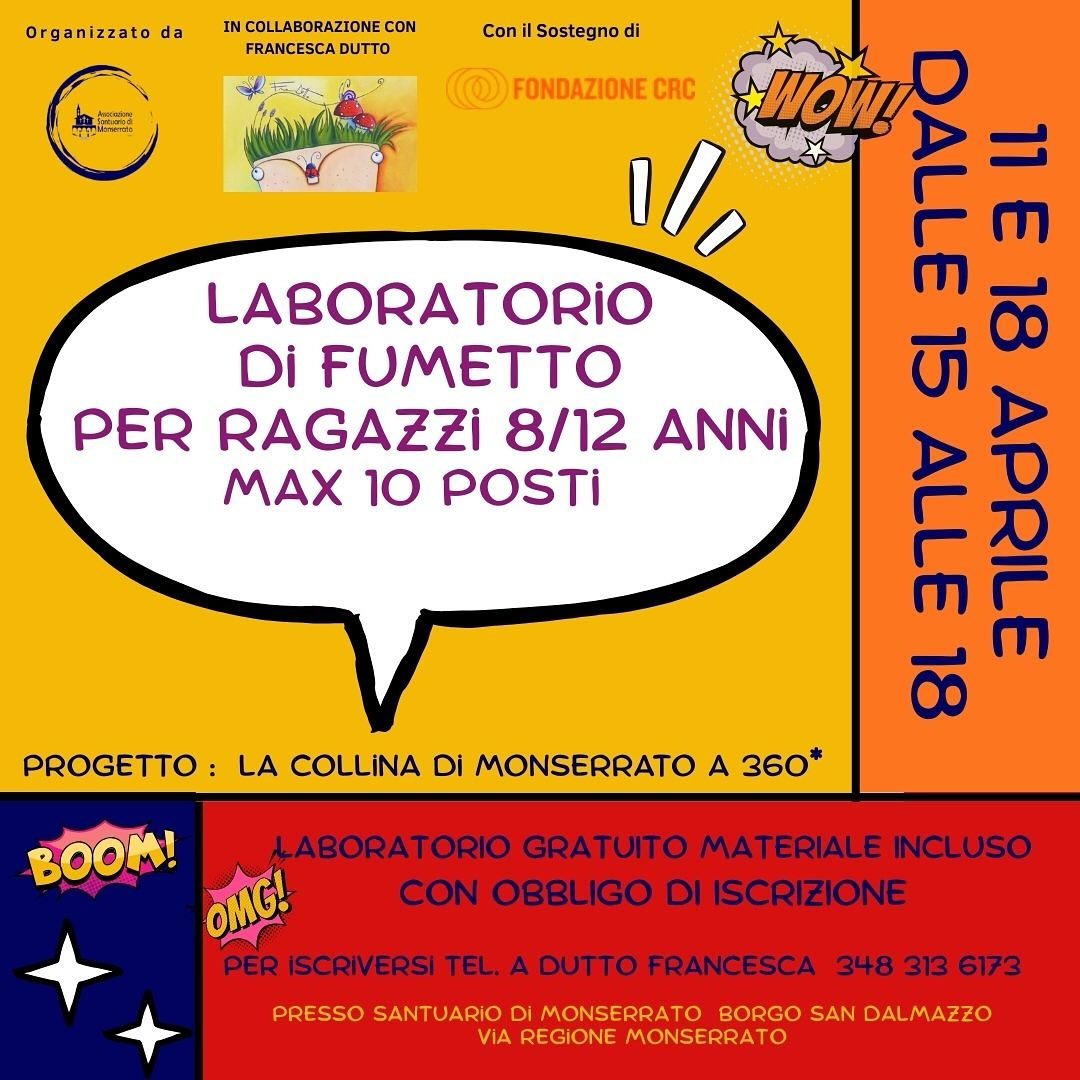 Laboratorio di fumetto con l’associazione Santuario di Monserrato