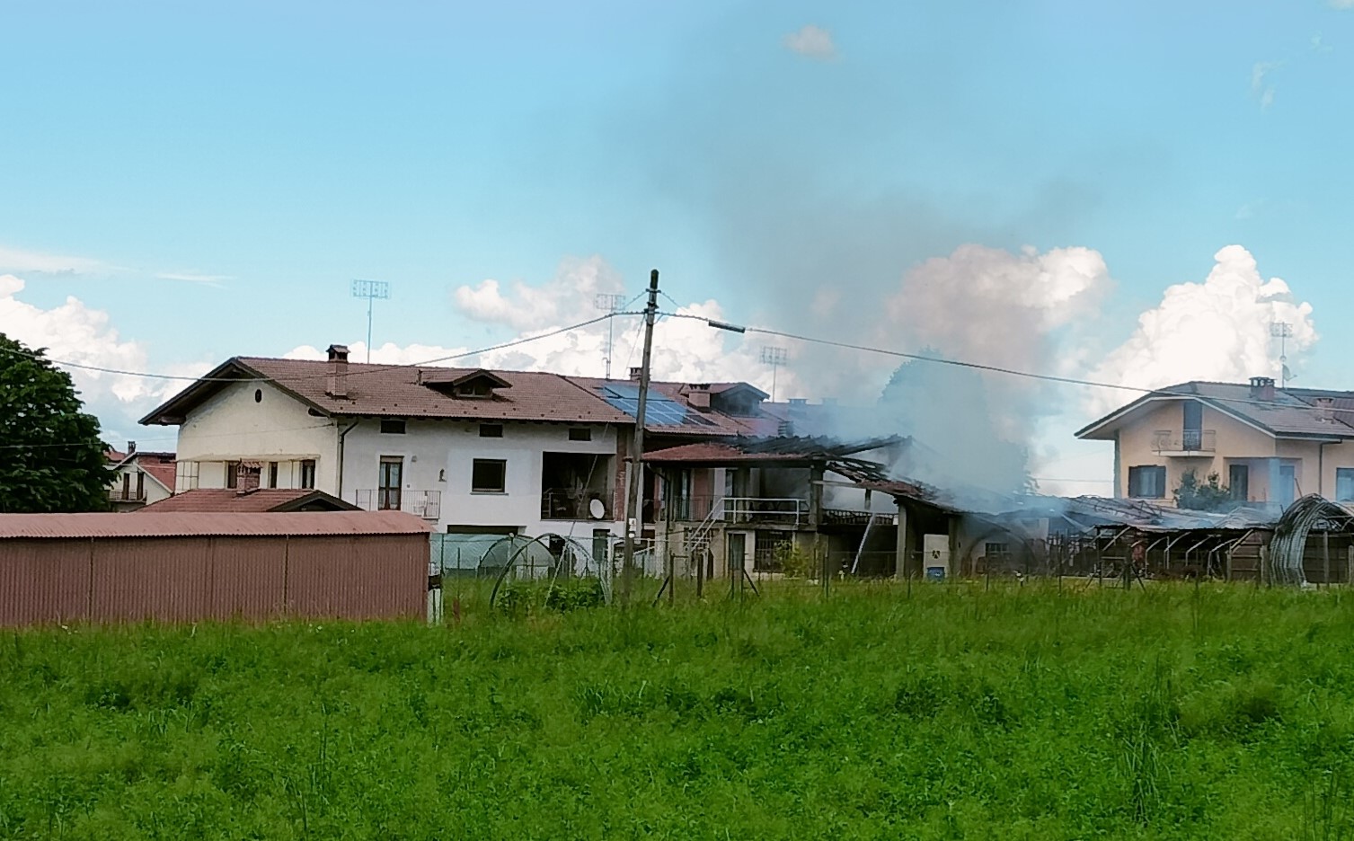 Incendio a Rivoira di Boves