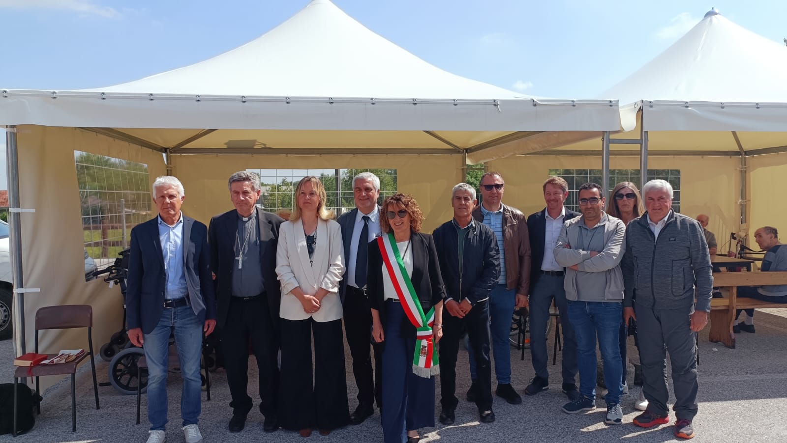 Donati due gazebi alla casa di riposo di Bernezzo