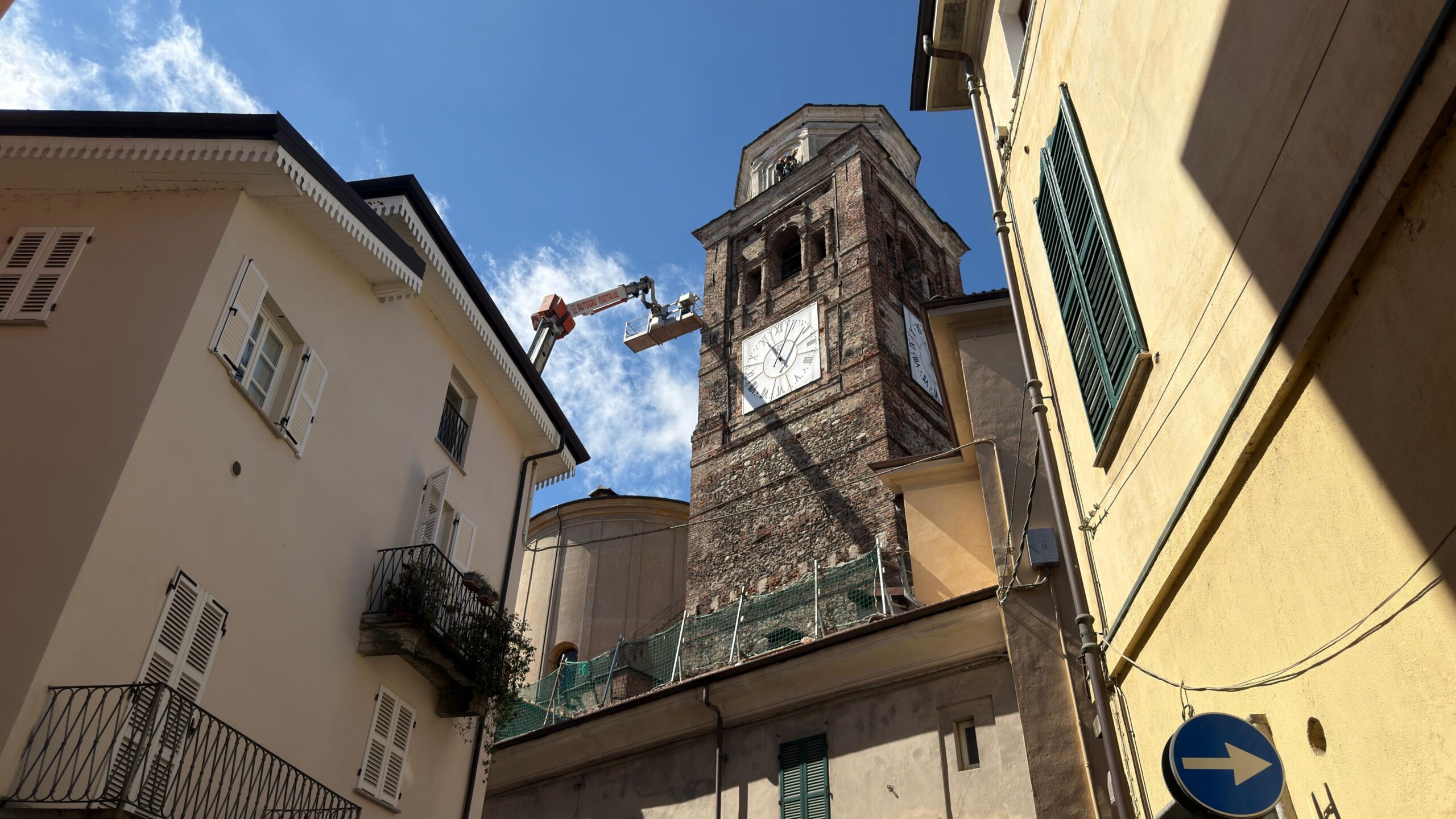 Duomo di Cuneo, lavori al campanile e al tetto
