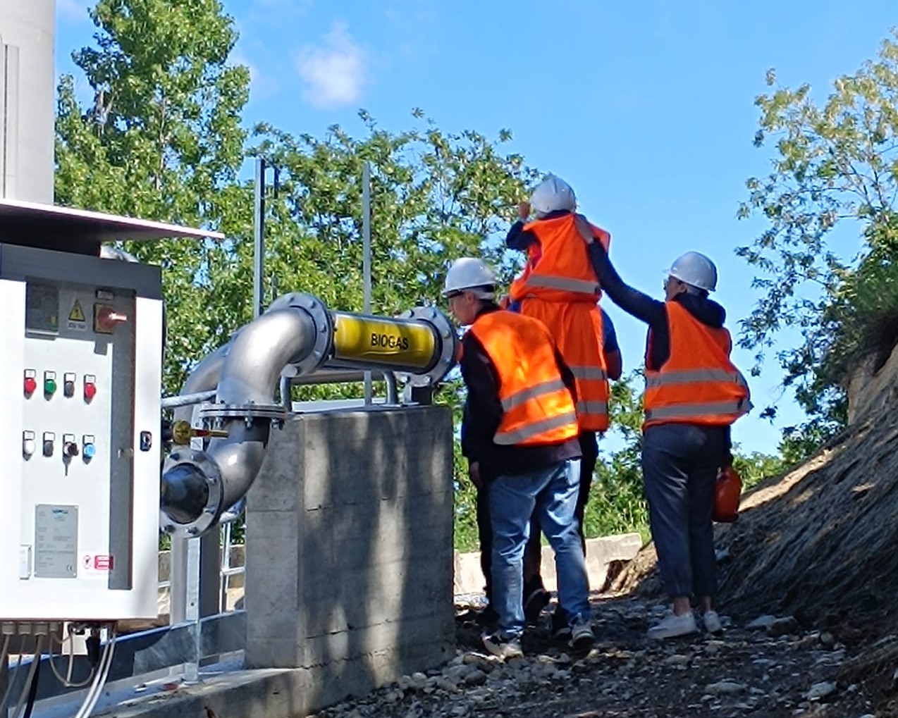 Osservatorio per la verifica del funzionamento del biodigestore a Borgo San Dalmazzo