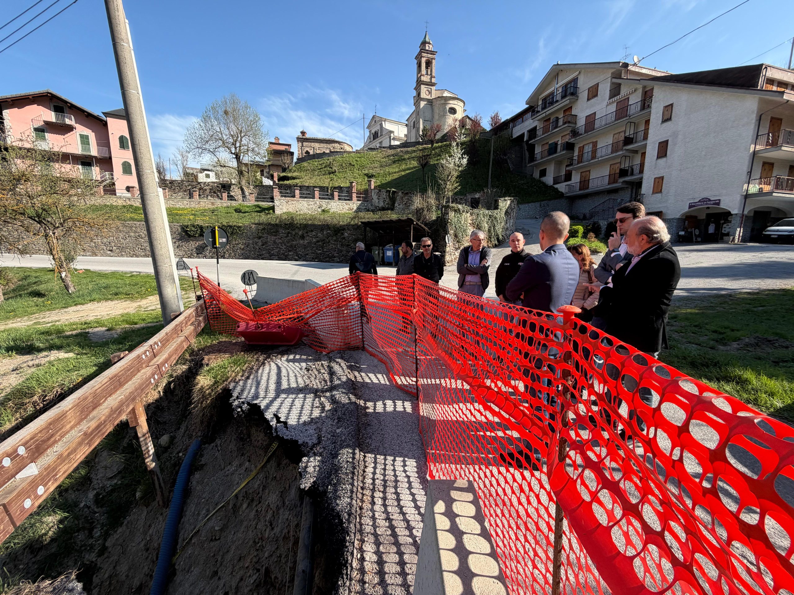 Chiusa per lavori la provinciale a Pamparato