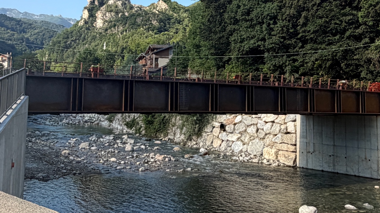 Aperto il ponte ex-segheria a Vernante