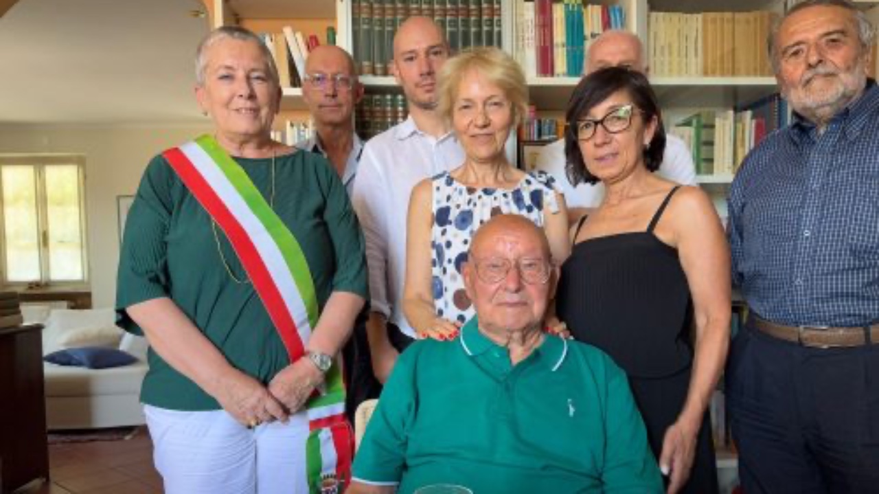 Cuneo, festeggiamenti per i 100 anni di Giuseppe Fazzino