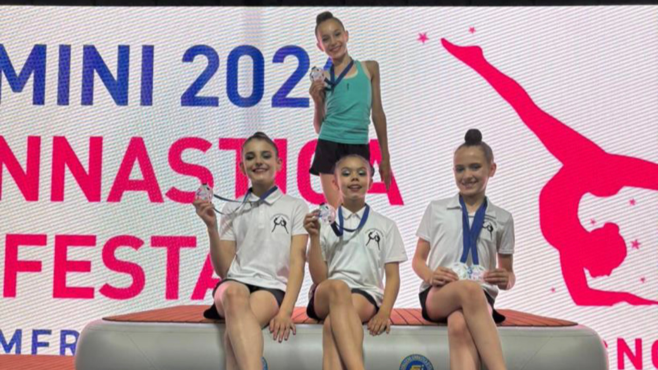 Pioggia di medaglie per la Cuneoginnastica: 25 podi ai Nazionali Silver di Rimini