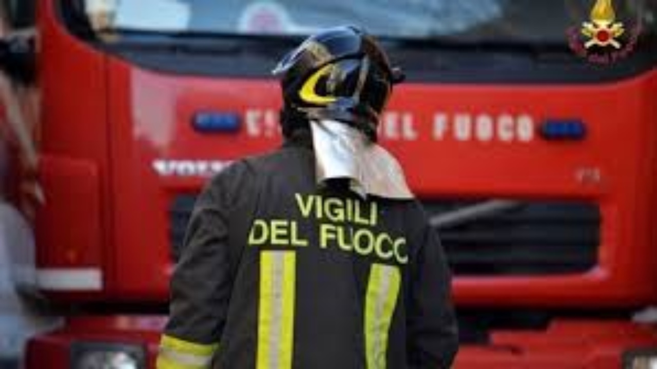 Incendio al Parco Parri, sterpaglie andate a fuoco