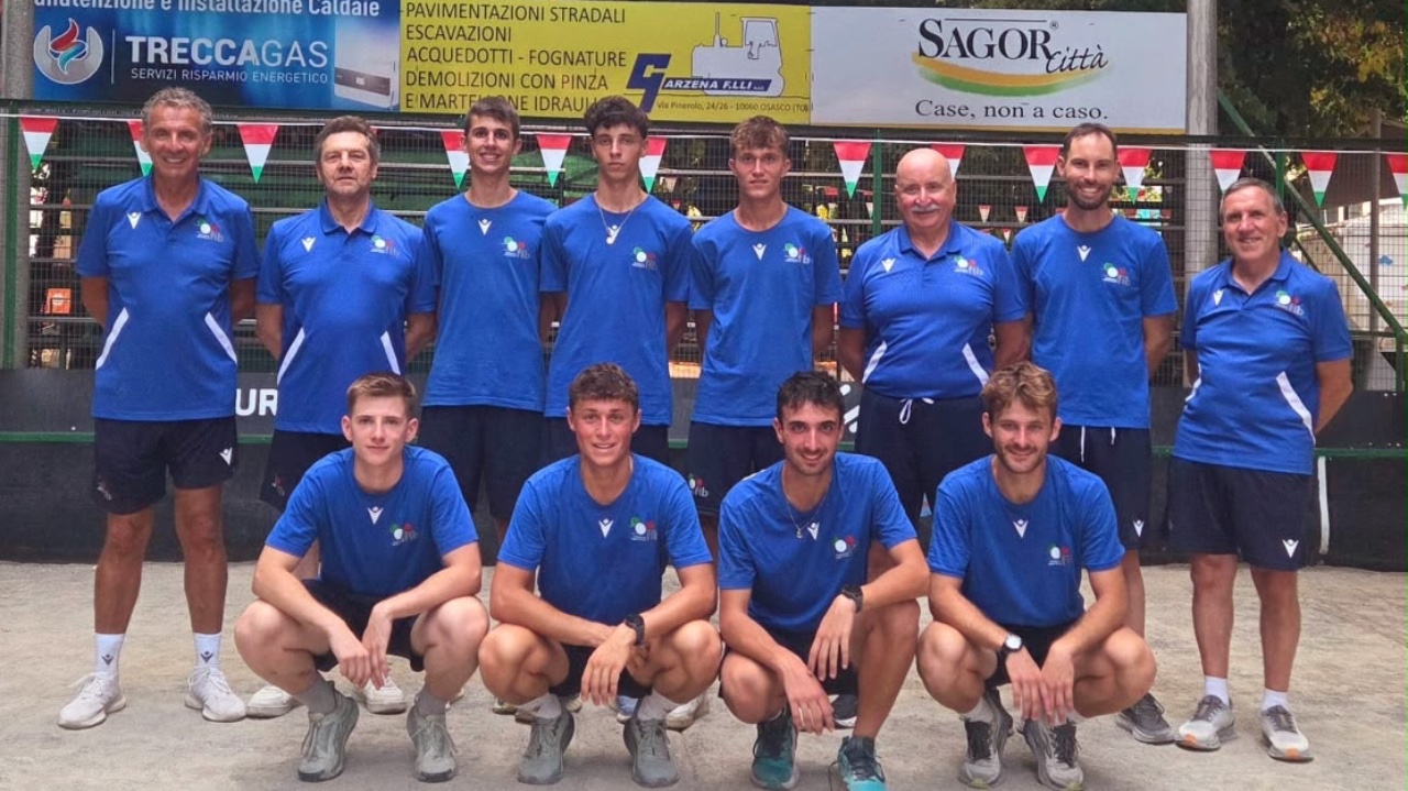 Bocce volo, i giovani della nazionale si allenano a Pinerolo
