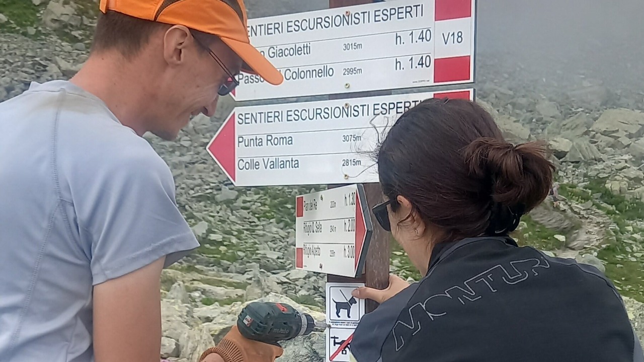 Nuova segnaletica sui sentieri del Parco del Monviso