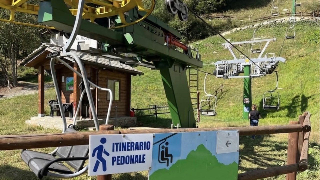 La seggiovia di Crissolo di nuovo ferma