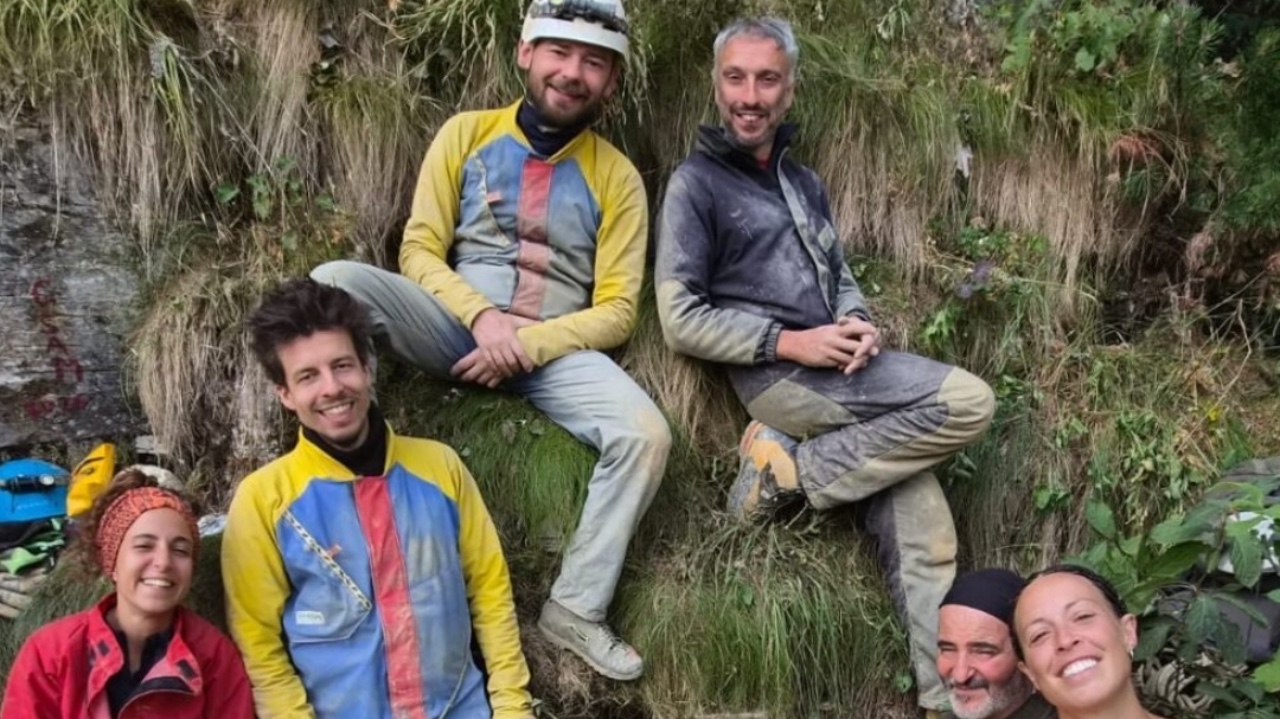 Scoperta una nuova grotta nel massiccio del Marguareis