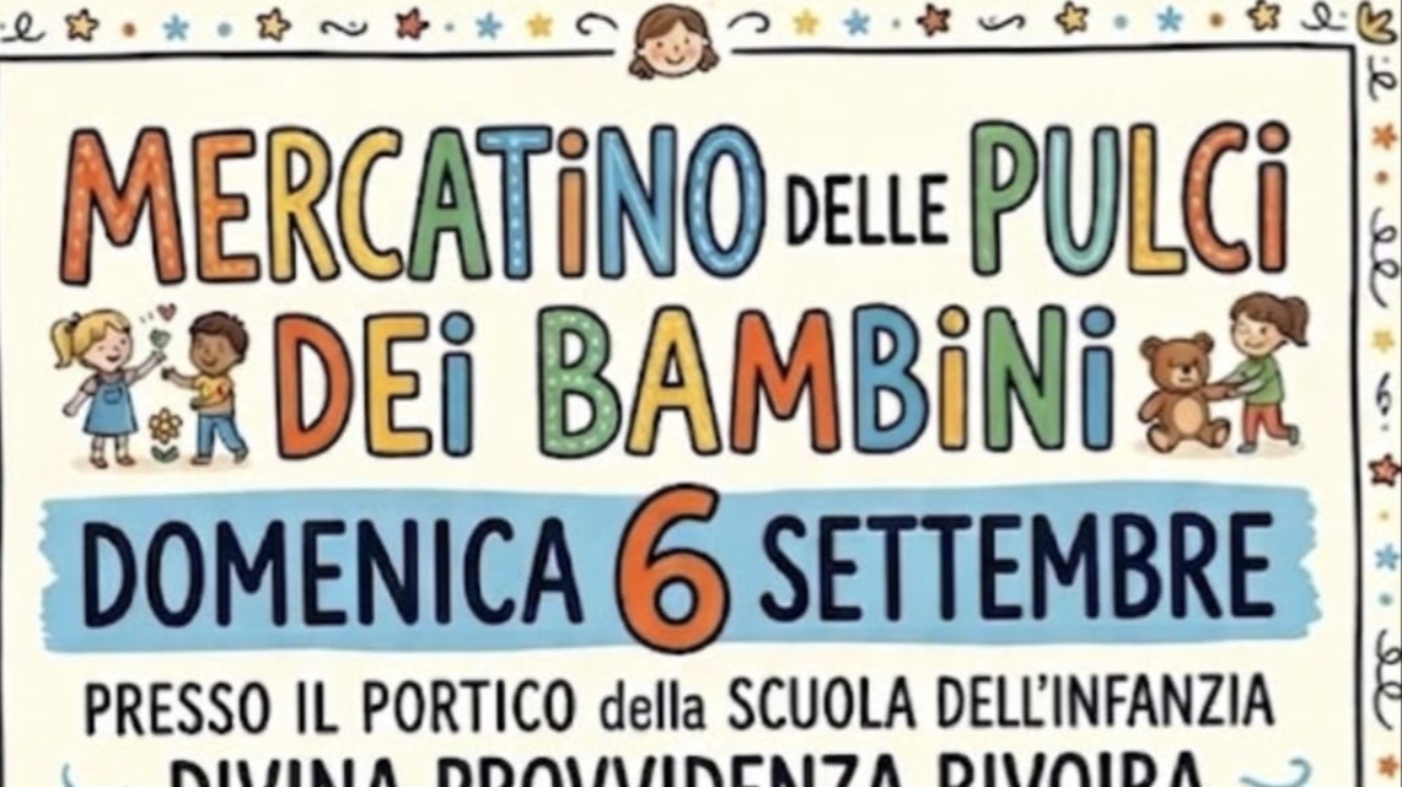 Rivoira, aperte le iscrizioni al mercatino delle pulci per bambini 