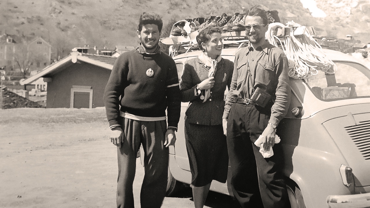 Luigi Dematteis e la prima attraversata scialpinistica delle Alpi con Walter Bonatti, Lorenzo Longo e Alfredo Guy