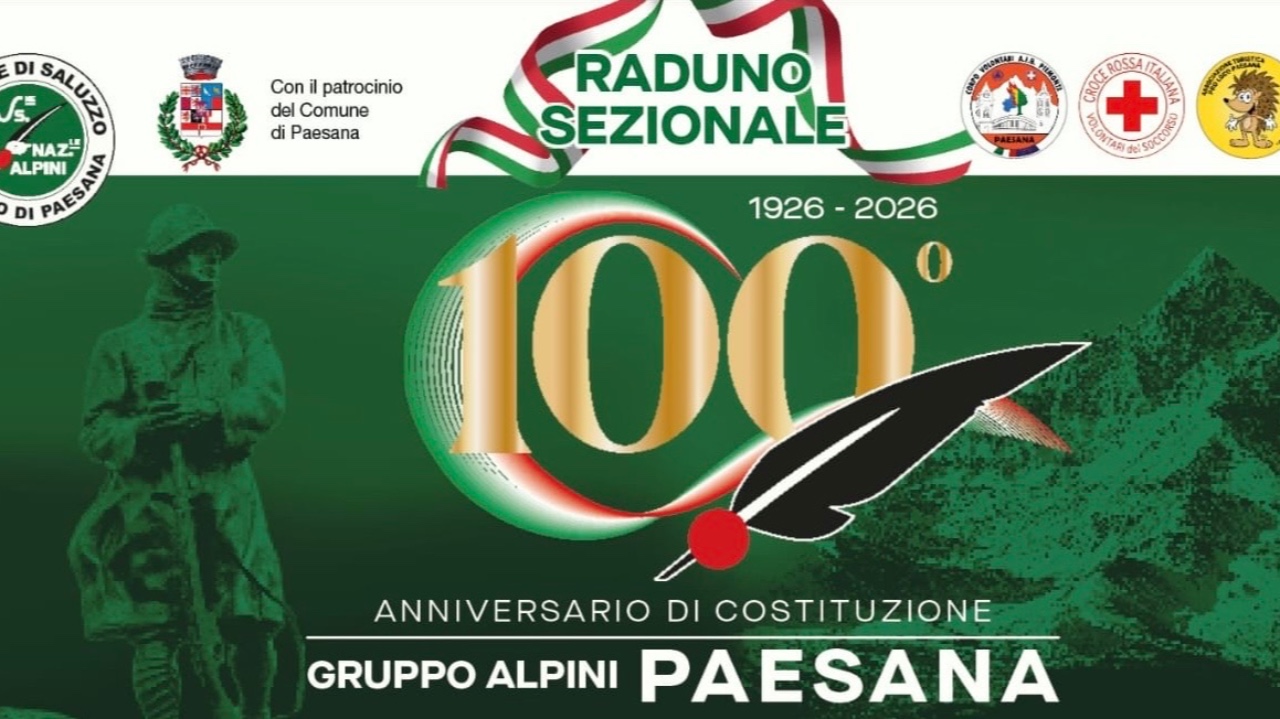 Raduno sezionale per il centenario del gruppo Alpini di Paesana