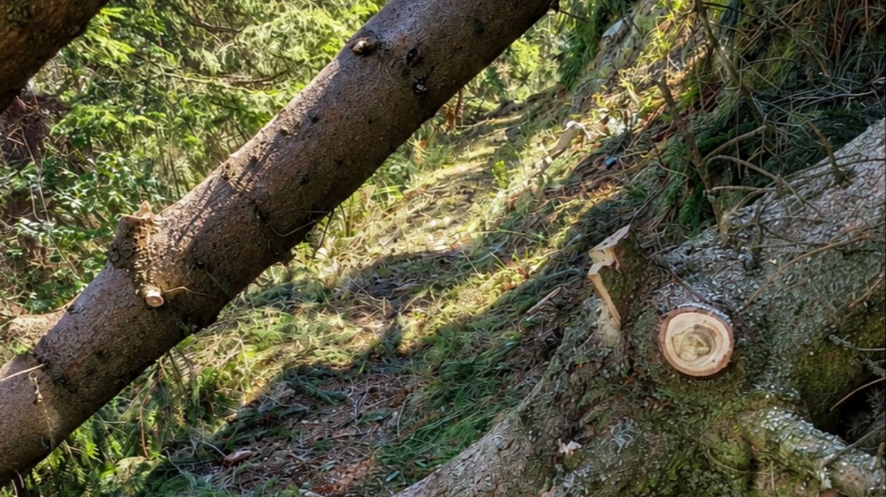 Intervento per sistemare i sentieri in Bisalta