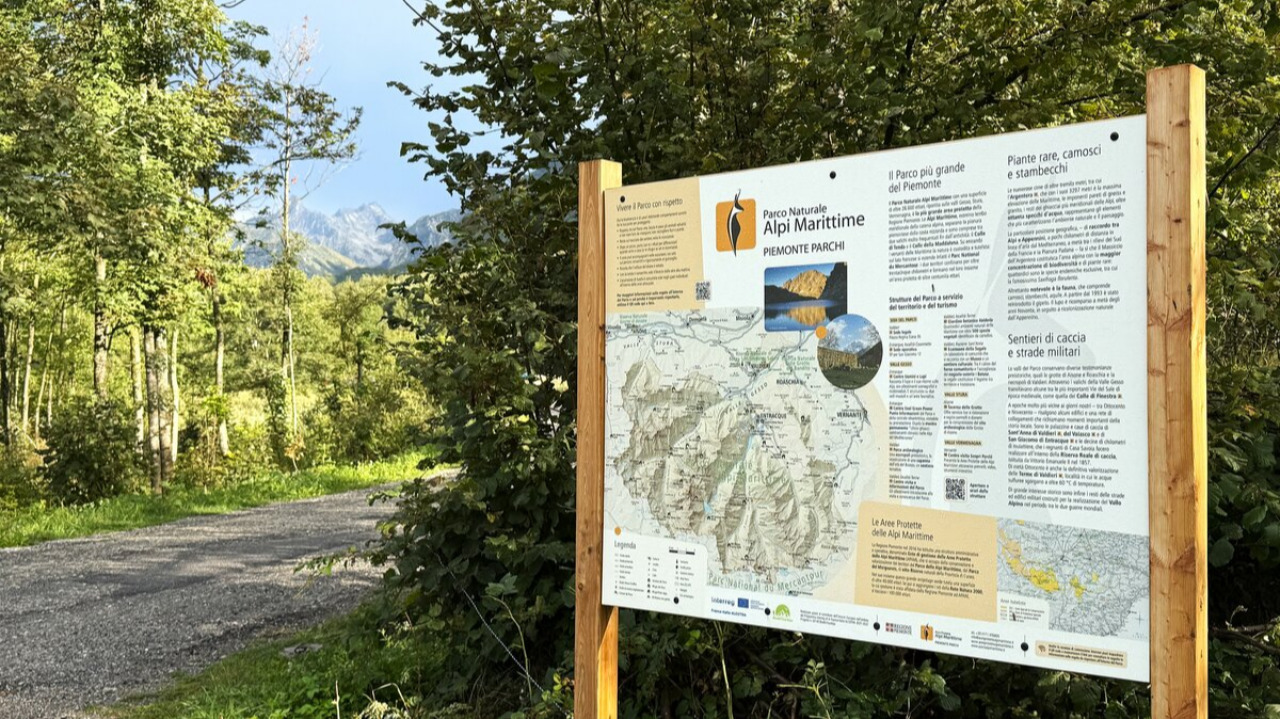Nuova cartellonistica nelle Aree Protette Alpi Marittime