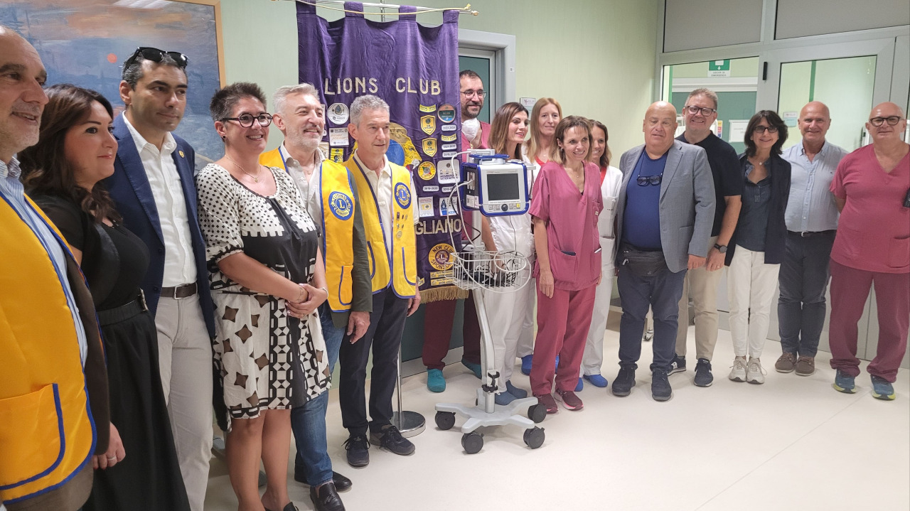 Donazione alla Rianimazione dell'ospedale di Savigliano da Lions Club Saluzzo Savigliano e Amici dell'Ospedale
