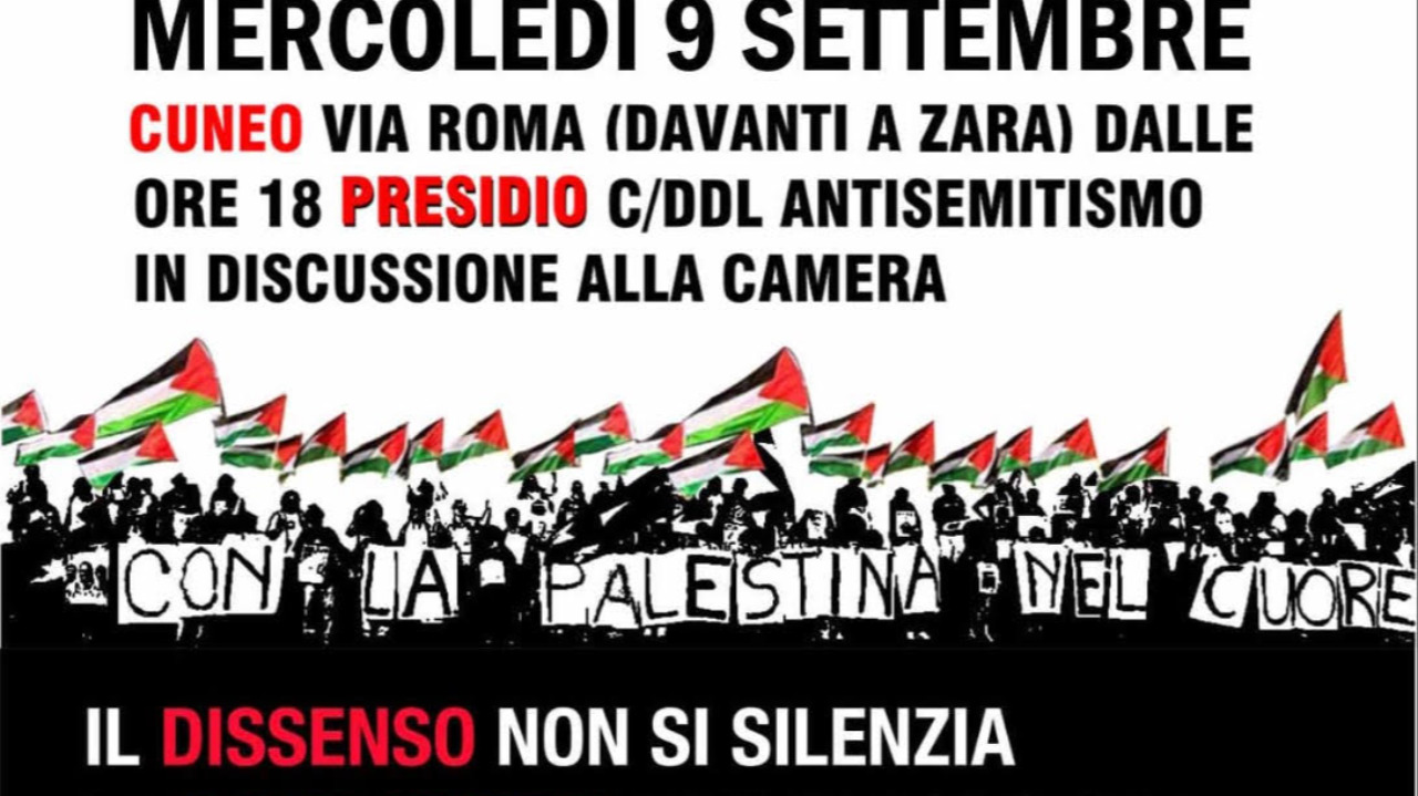 Presidio in via Roma: “Criticare Israele non è antisemitismo, la solidarietà non si processa”