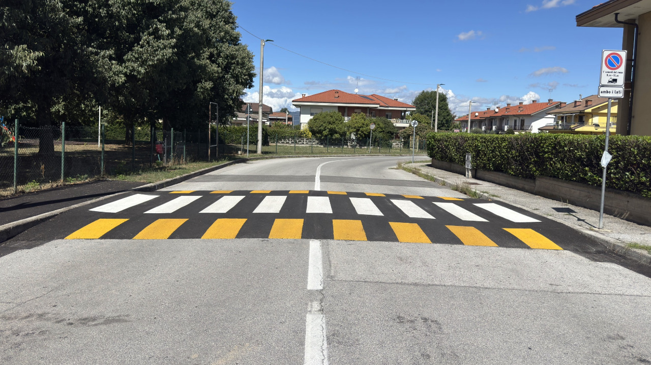 Nuovi attraversamenti pedonali rialzati a Cuneo e frazioni