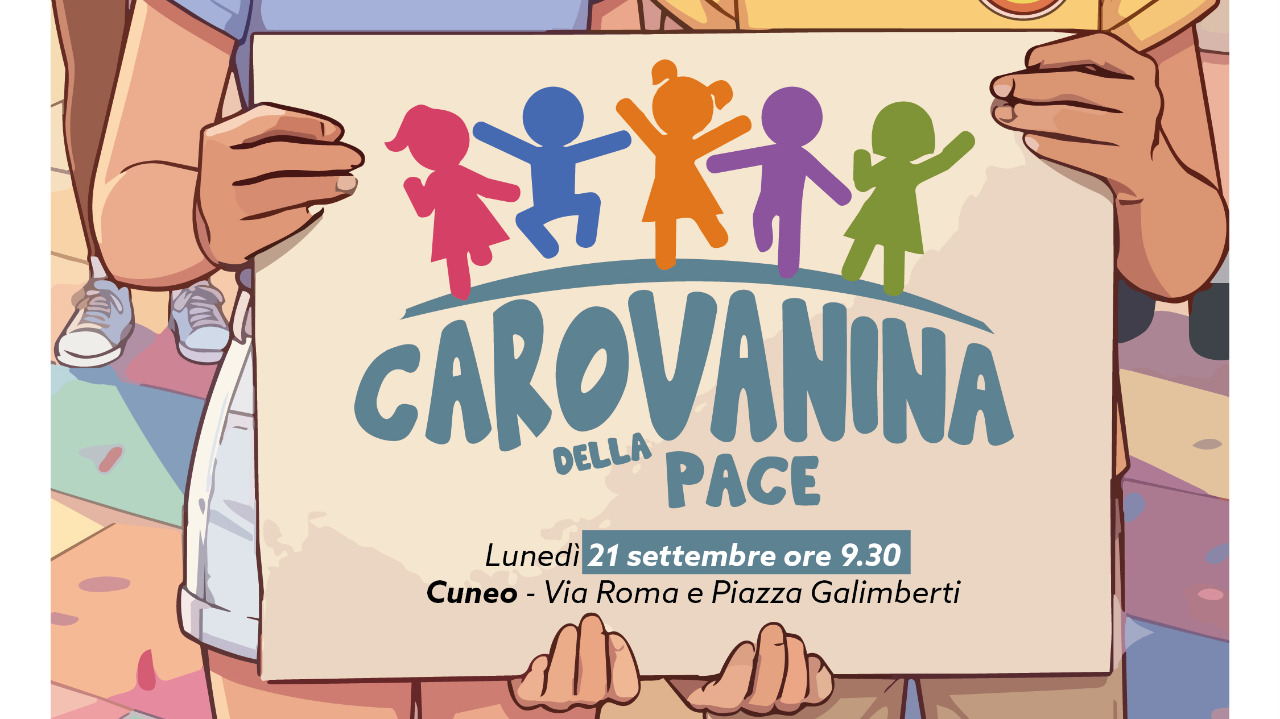 La “Carovanina della Pace” a Cuneo: lunedì un corteo di mille bambini per le vie della città