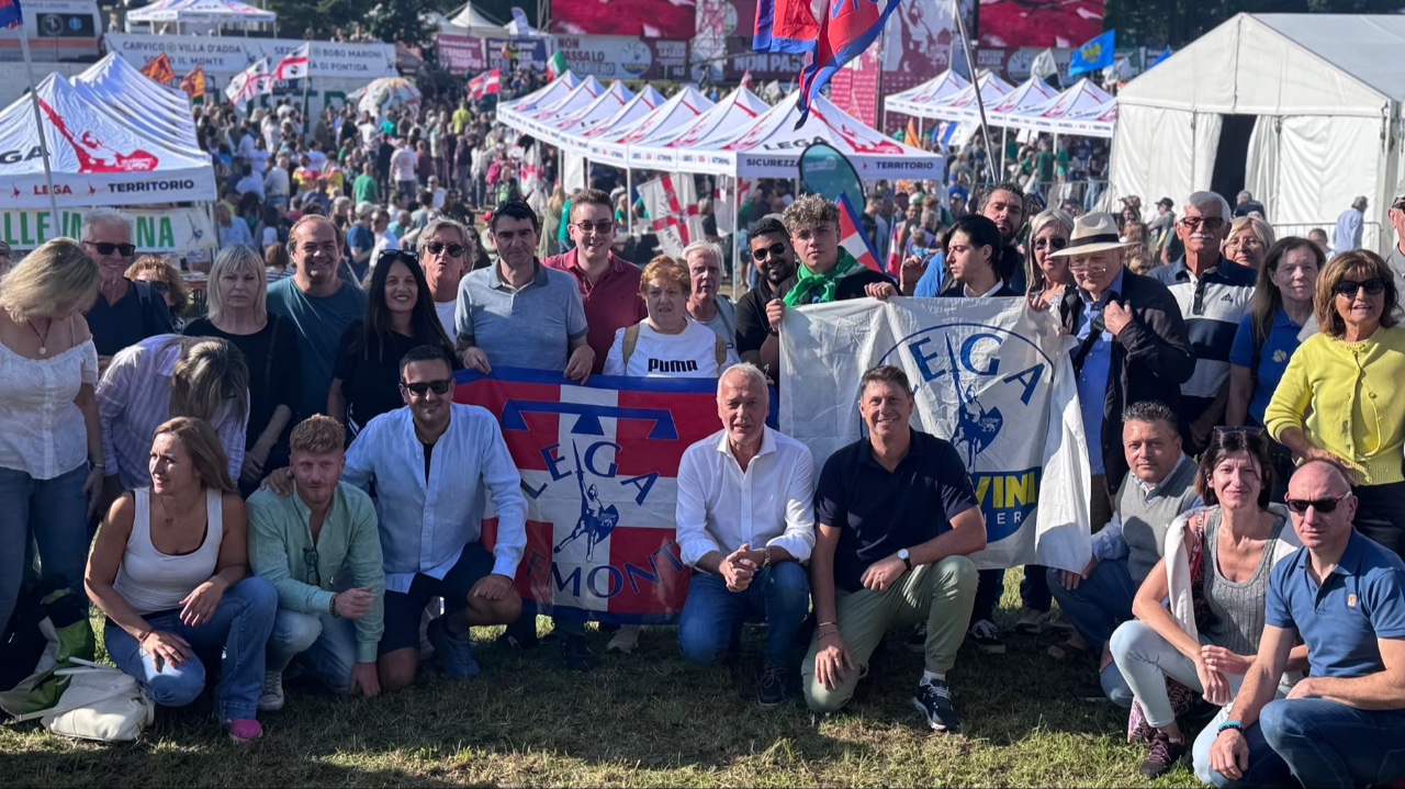 In cento dalla Granda a Pontida per il raduno della Lega